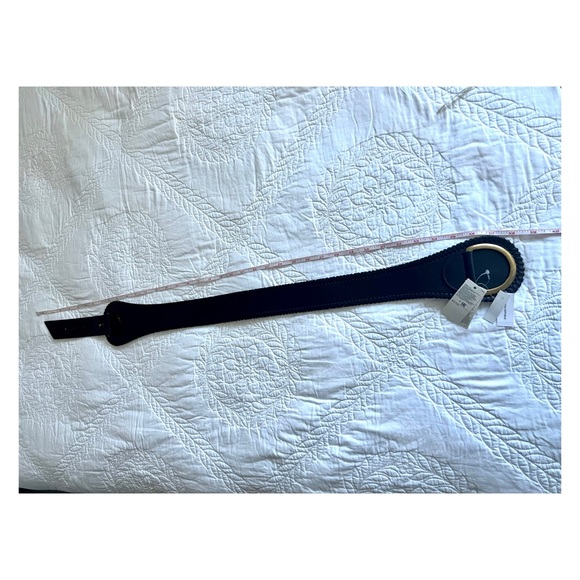NWT BANANA REPUBLIC GENUINE LEATHER BLACK BELT main image 4